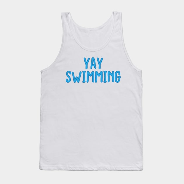 yay swimming, Swim Team Retro Swimmer, Best Swim Lover Party, Summer Lover, Swimming Coach Gift,  Sports Vacation Trip Tank Top by DaStore